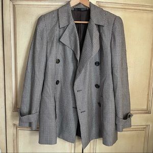 Ellen Tracy Plaid Fall Jacket Size 12